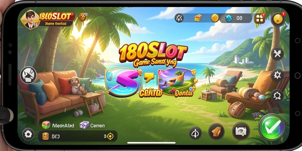 Gameplay slot menarik di 180SLOT dengan grafis cerah.
