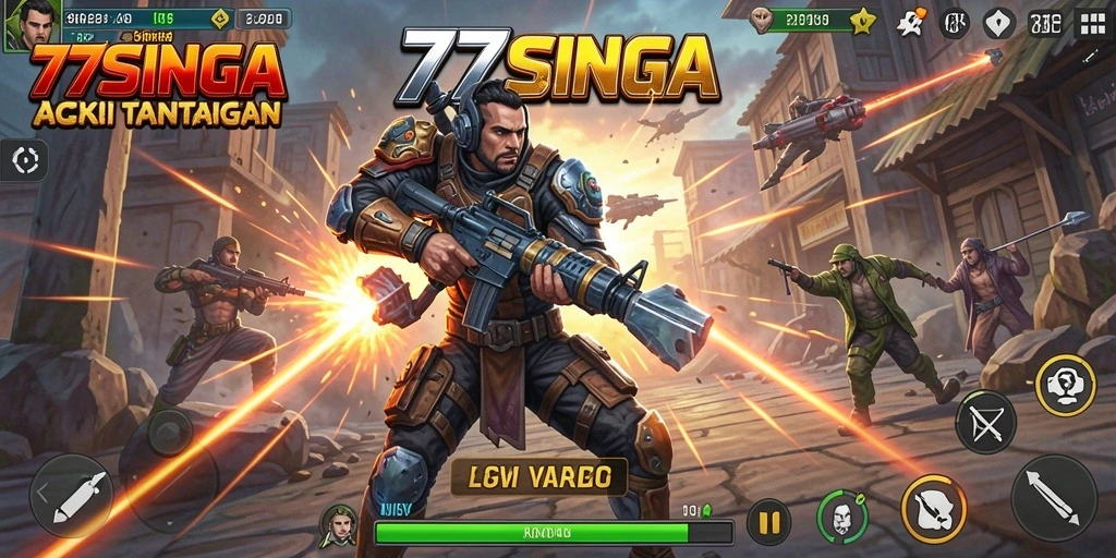 Tangkapan layar menunjukkan aksi seru dalam <strong>77SINGA</strong> saat bertarung melawan musuh.