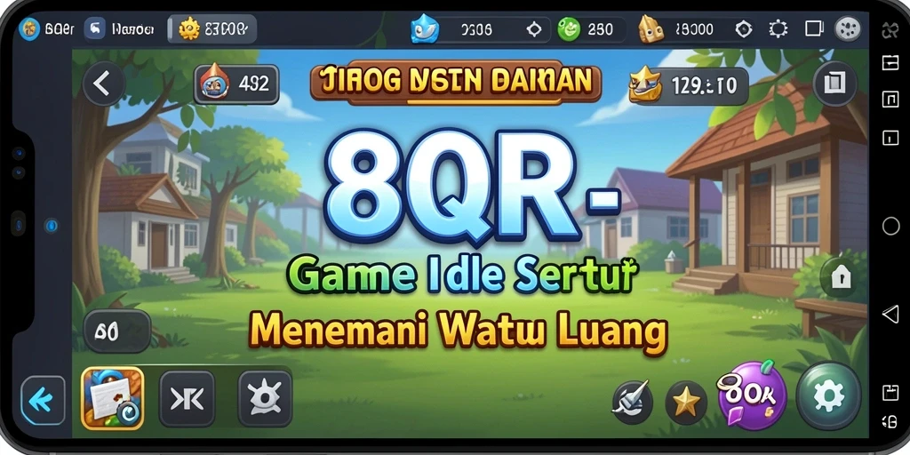 Tampilan gameplay 8QR yang menarik dengan elemen Idle yang seru.