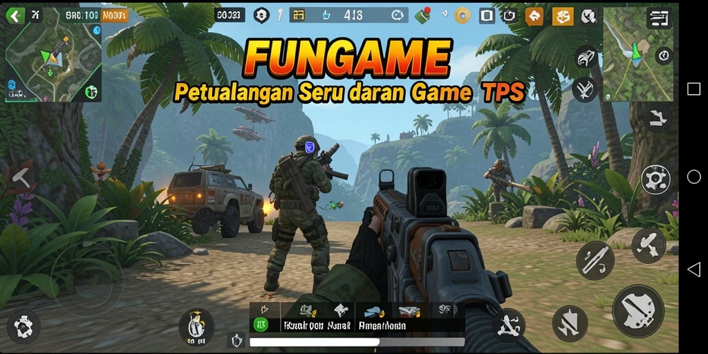 Gameplay seru dengan aksi tembak-menembak yang intens.