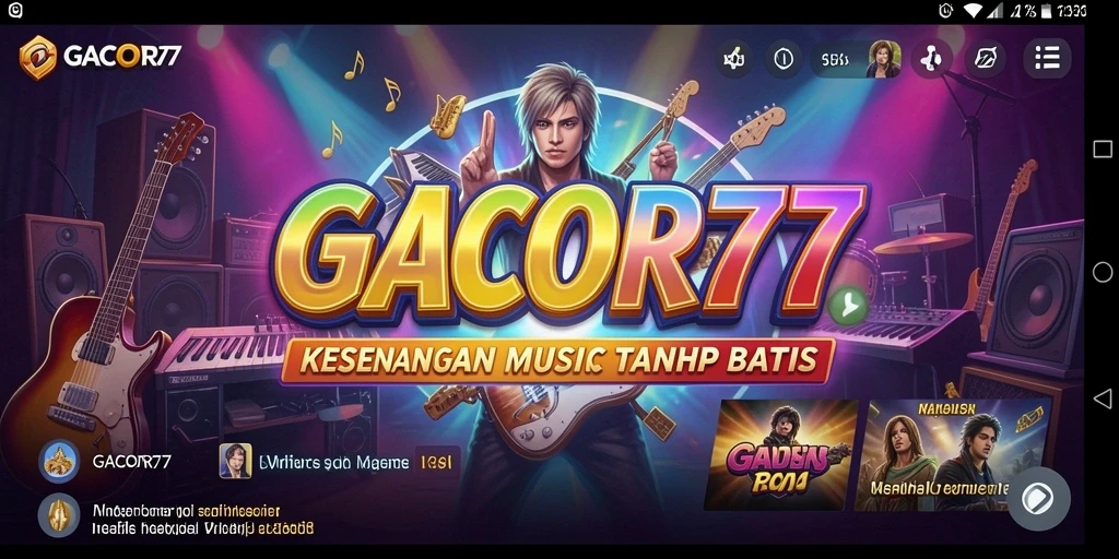 Tampilan gameplay GACOR77 yang penuh warna dan interaktif.