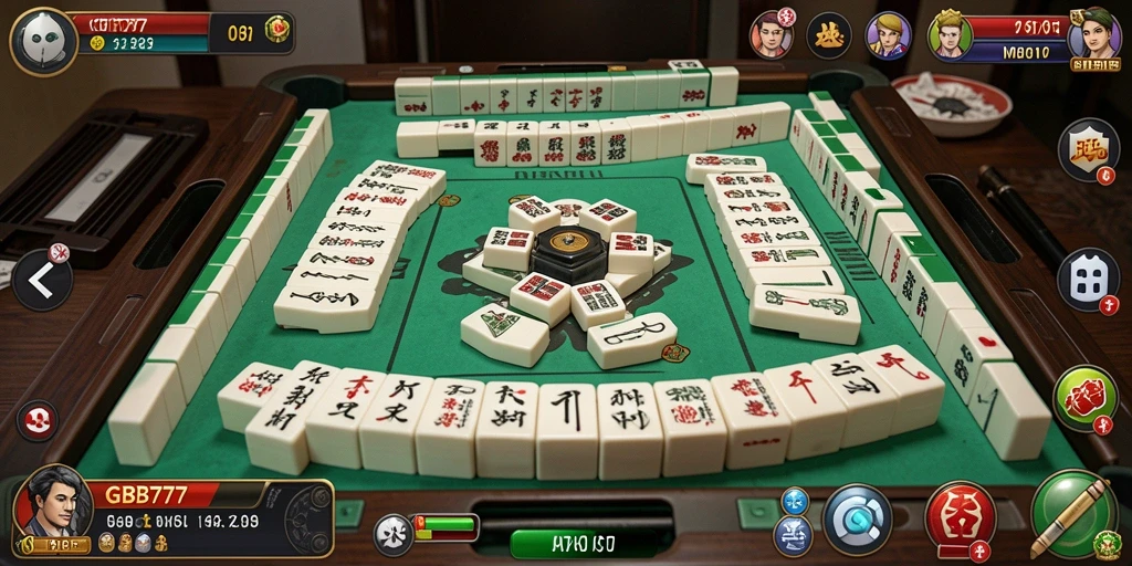 Tampilan gameplay GB777 dengan desain Mahjong yang menarik.