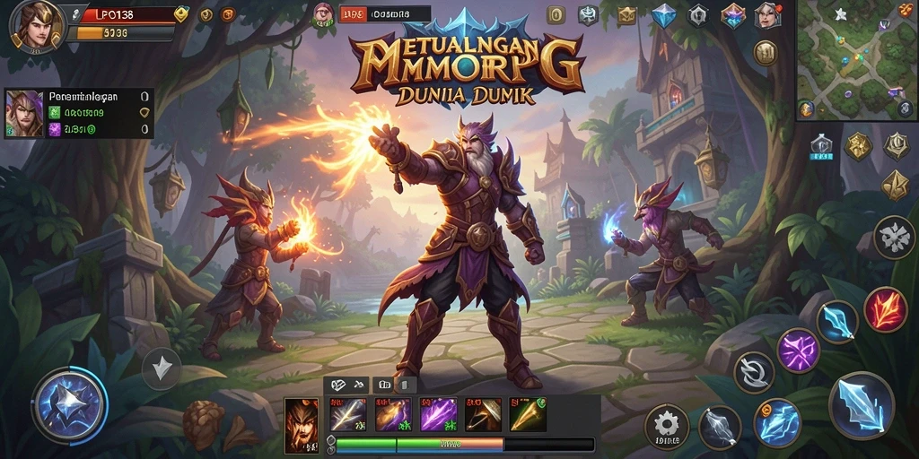 Tampilan penuh aksi dari gameplay LPO138 dalam dunia MMORPG.