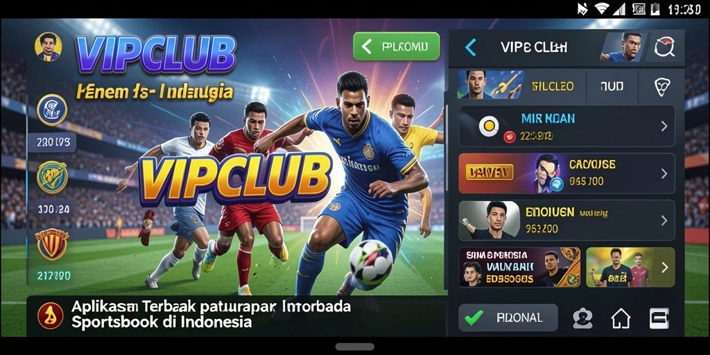 Tampilan permainan sportsbook menarik di VIPCLUB dengan berbagai pilihan taruhan.