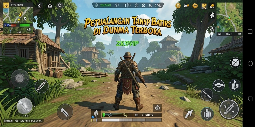 Tampilan gameplay ZK9VIP dalam dunia terbuka yang menakjubkan.